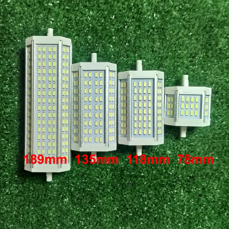 R7S LED 118mm 78mm 135mm 189mm 10W 20W 25W 30W 118mm dimmable led Bulb R7S light J118 lamp with NO fan AC110-240V 220V 230V 240V
