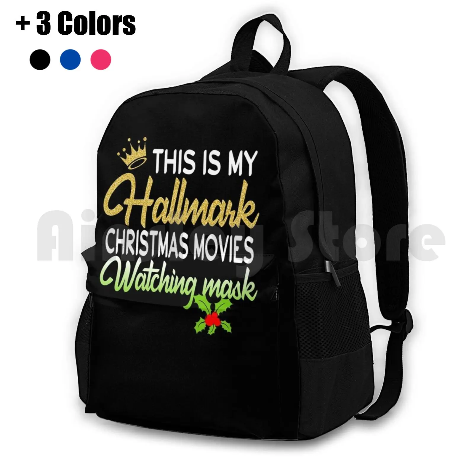 This Is My Christmas-Movies Watching Mask Funny Christmas Xmas Mask , Season , Movie Outdoor Hiking Backpack Riding Climbing