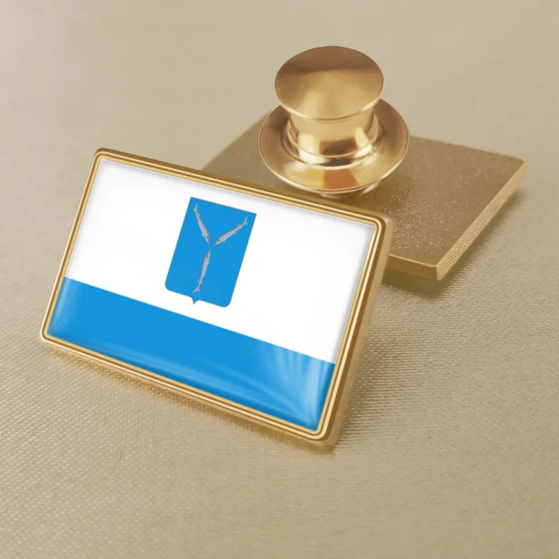 Saratov Oblast of Russian Federation Flag Lapel Pins Broochs Badges