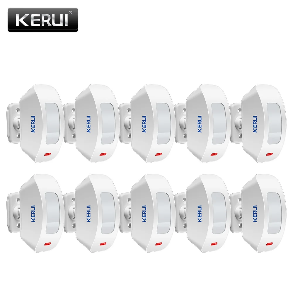 KERUI-Sistema De Alarme De Segurança Doméstica Sem Fio, Cortina Detector Infravermelho, Janela Sensor De Movimento PIR, 433MHz, GSM, PSTN