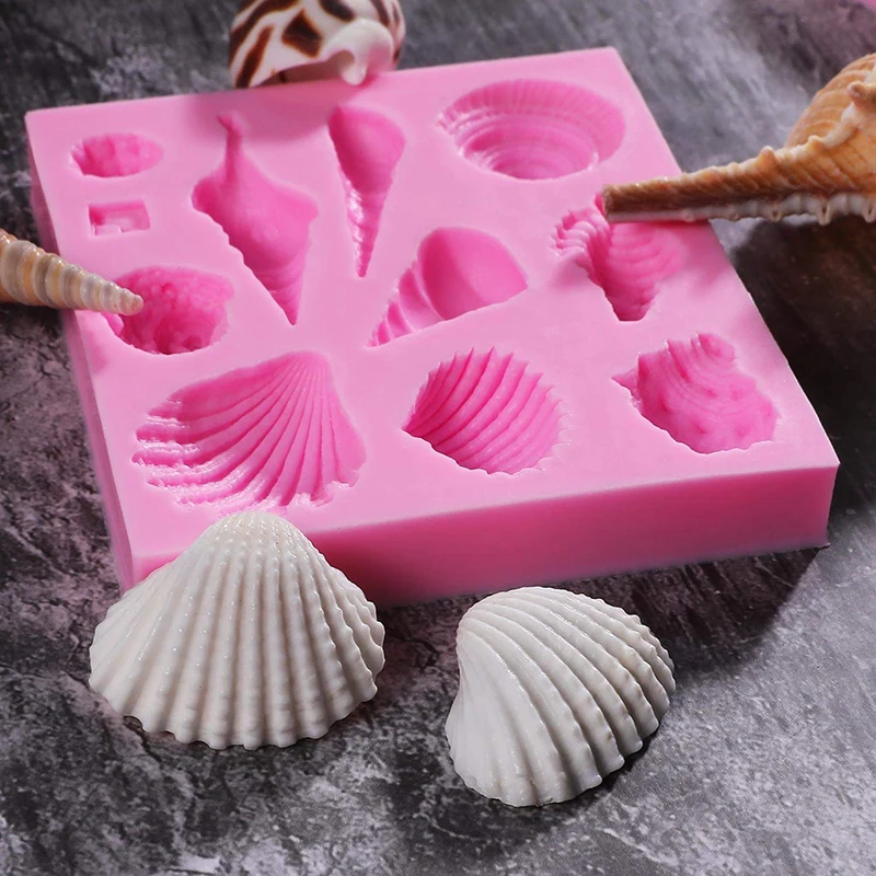 3D Mermaid Tail Silicone Mold Cupcake Topper Fondant Molds Cake Decorating Tools DIY Baking Candy Clay Chocolate Gumpaste Mould
