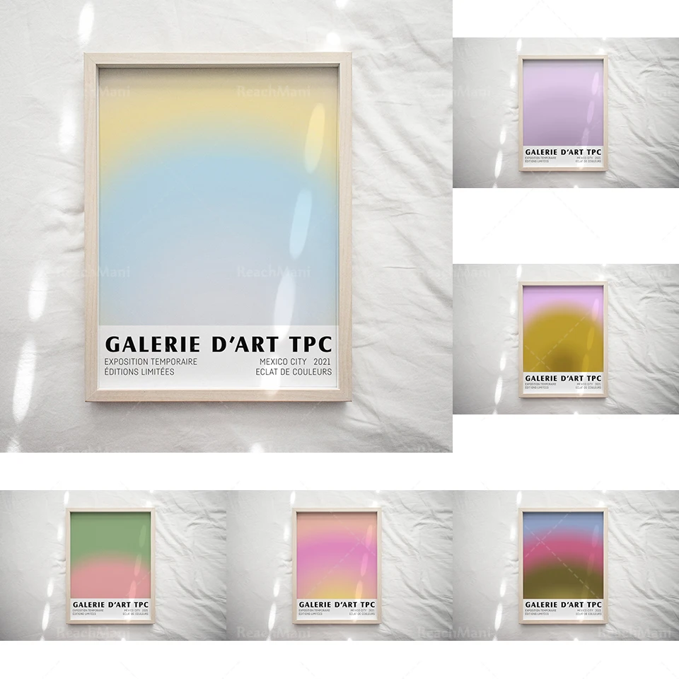 

Color Burst Art Print Gradient Pastel Poster Abstract Artwork