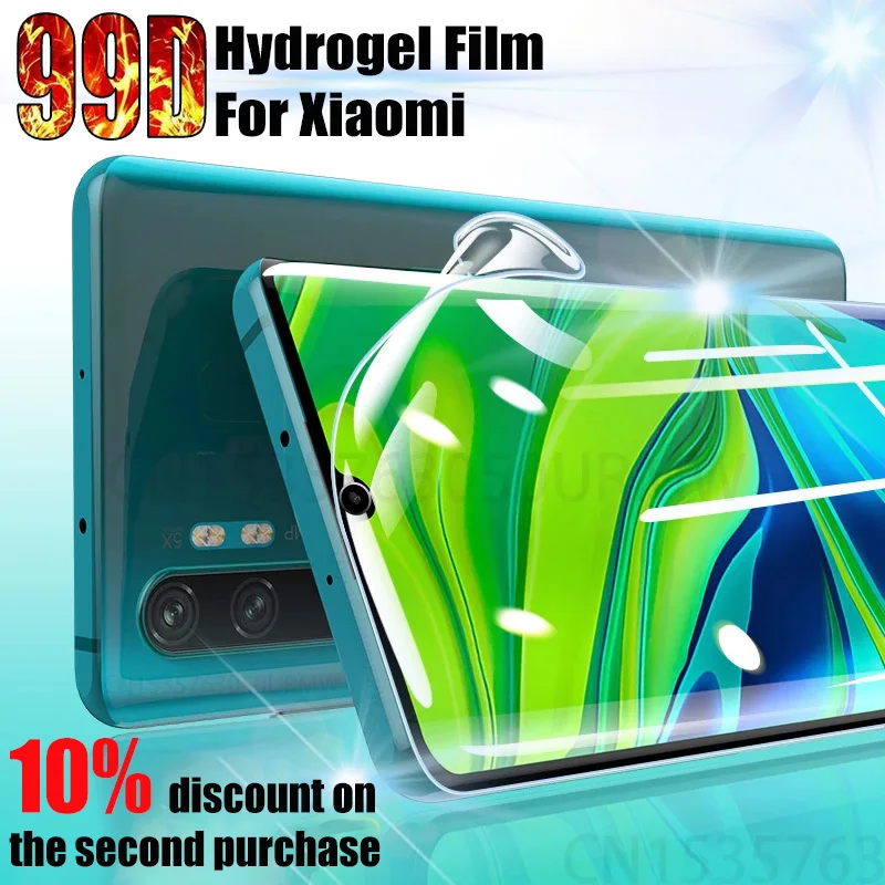 

HD Hydrogel Film For Xiaomi Mi Note 10 11T 12T Pro Lite Screen Protector Mi 11 12 12S 12X 10 Lite Ultra 11i 10T 9T 8 Pro 9 Se 5G