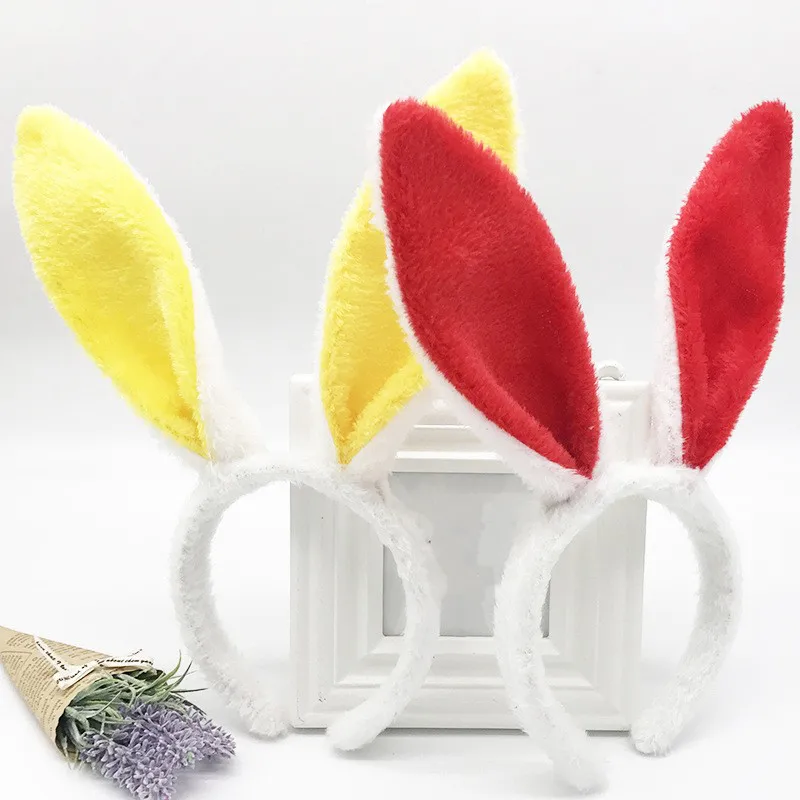 Easter Fluffy Rabbit Ears Headband for Adult Children Fashion Cute Hairband Bunny Ear Hairband Hair Accessories Holiday Gifts