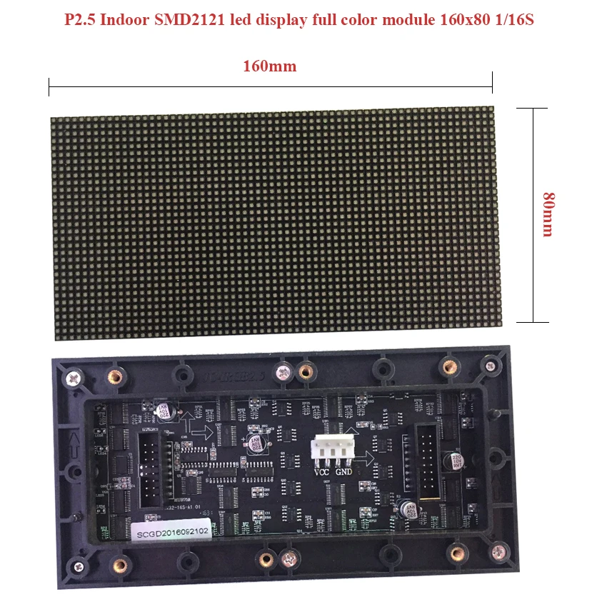 64x32dots Trong Nhà RGB P2.5 Trong Nhà Module Led 160*80 Mm Video Treo Tường Cao Cấp P2.5 P3 P4 P5 P6 p8 P10 Full LED Bảng Điều Khiển Màn Hình