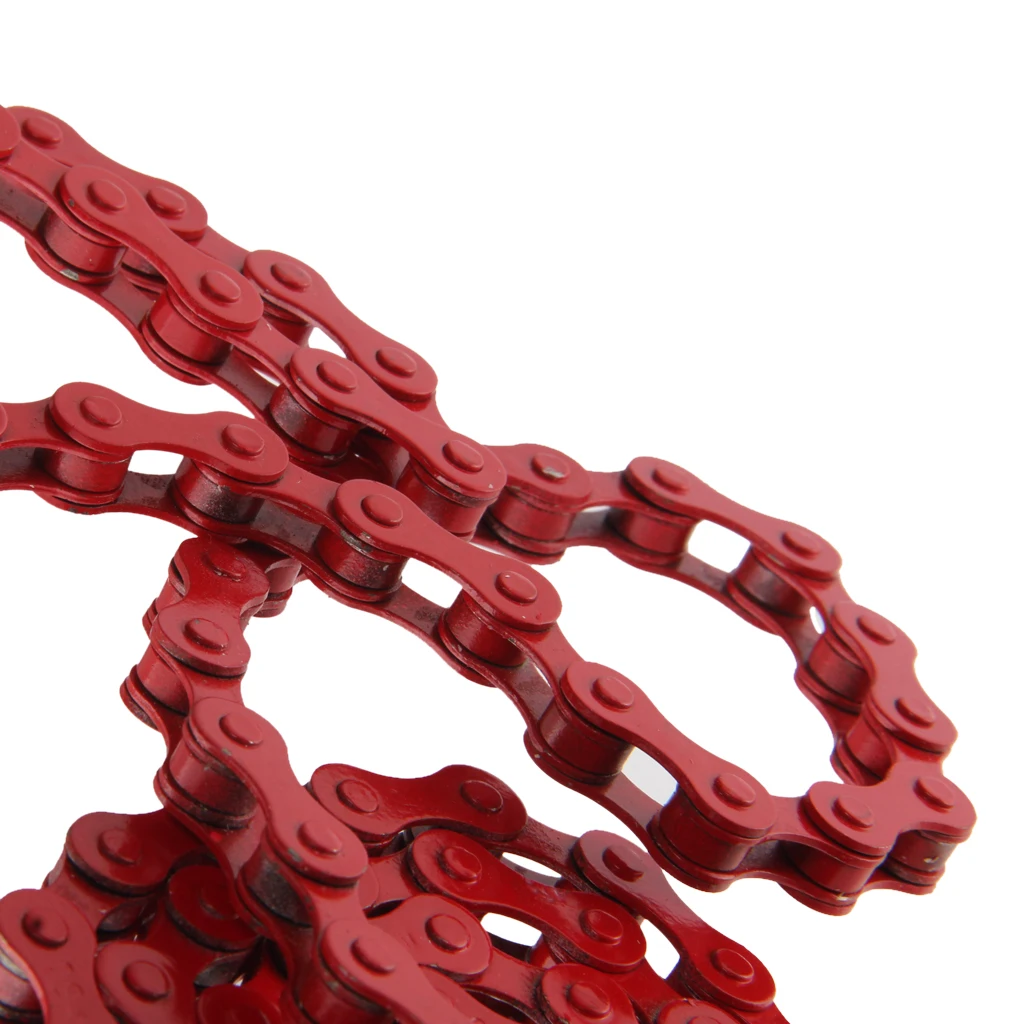 High Strength Steel Single Speed Bicycle Chain Bike Chains Fixed Gear BMX Bike Easy Installation 1/2\