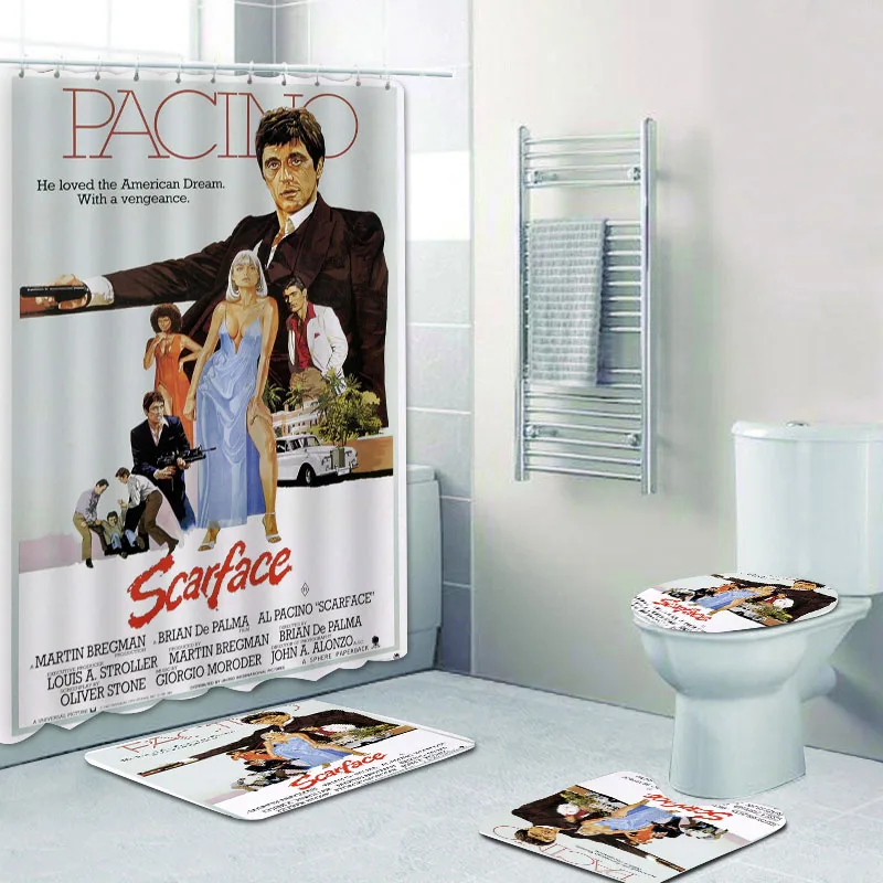 Scarface “You Gotta Make The Money” Shower Curtain – Movie Gift, Waterproof, 3D