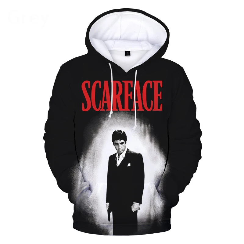 2021 Movie Scarface 3D Print Hoodie Sweatshirts Tony Montana Harajuku Streetwear Hoodies Men Women Fashion Pullover Clothes