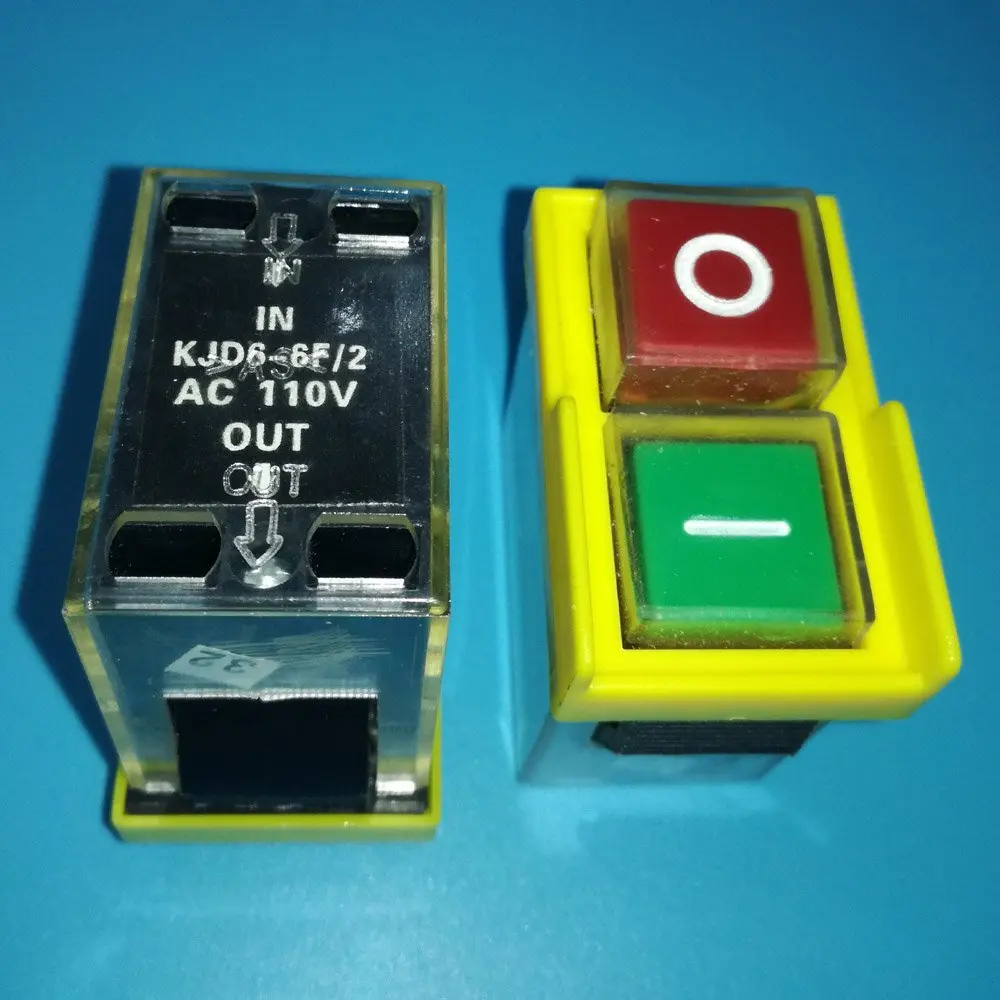 Waterproof Electromagnetic Pushbutton Switches for Electric Drill Saw Cutter KJD6 120V