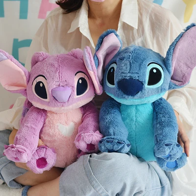 

Disney 626 Stitch 624 Angel High Quality doll Soft Stuffed doll Large Plush Toy Birthday Present For Child 40cm