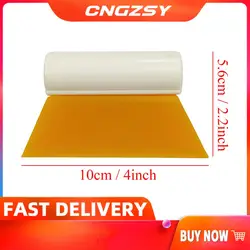 4“/10cm Silicone Film Scraper Turbo Squeegee Window Film Tools Tube Rubber Scraper Car Home Silicone Water Blade Decal Wrap B28