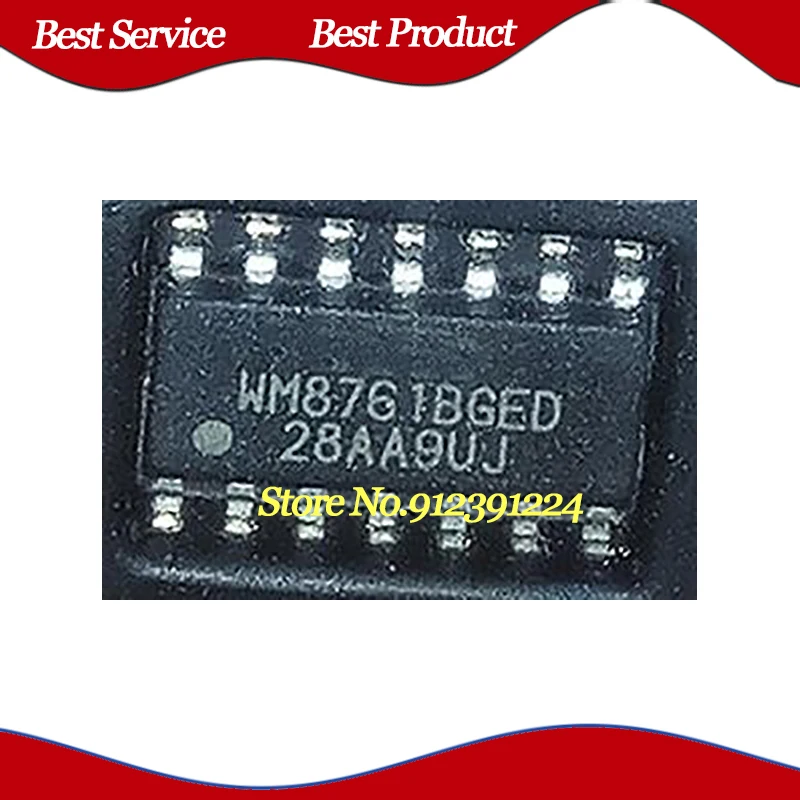 WM8761BGED SOP14 ، جديدة ومبتكرة ، في الأوراق المالية ، 10 قطعة