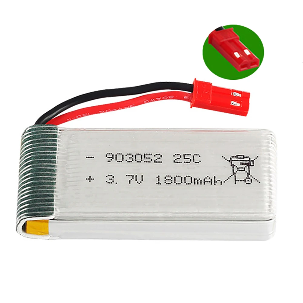 3.7V 1800mAh 903052 25C Lipo Battery For KY601S SYMA X5 X5S X5C X5SC X5SH X5SW X5UW X5HW M18 H5P HQ898 H11D H11C Drone Parts