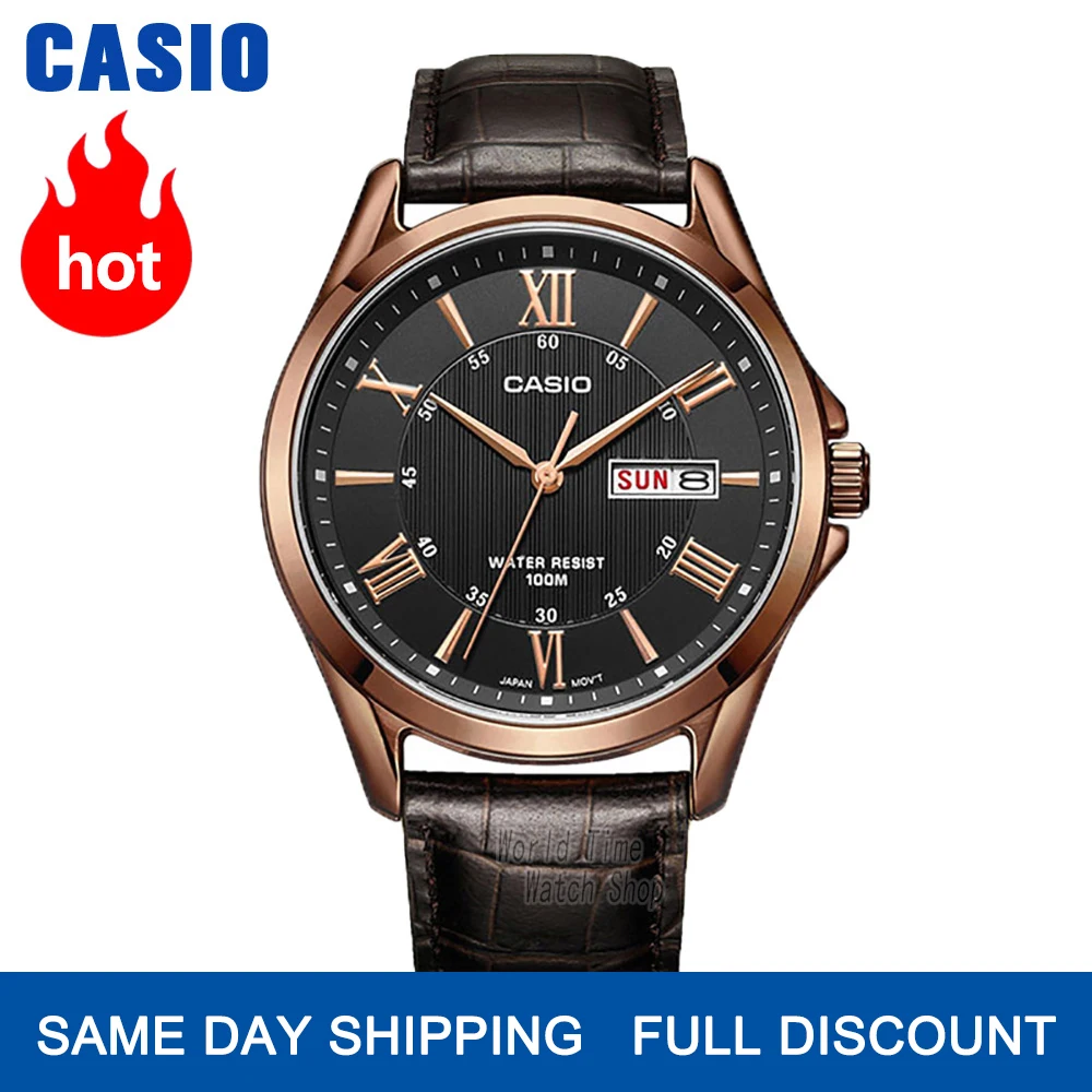 Casio uhr herren top marke luxus set quarz uhr 100 mt Wasserdicht Rose gold herrenuhr Sport military Armbanduhr Einfache anmutige uhren relogio