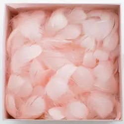 100pcs Colorful Feather Gift Box Filler Interior Decoration For Wedding Valentine's Day BalloonsDecor Gifts Packaging Plume