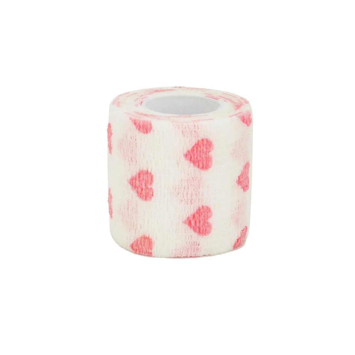 1/6/10 Pcs  White love heart  Printed  motion  Self Adhesive Elastic Bandage 4.8m Sports Wrap Tape for Finger Joint Knee