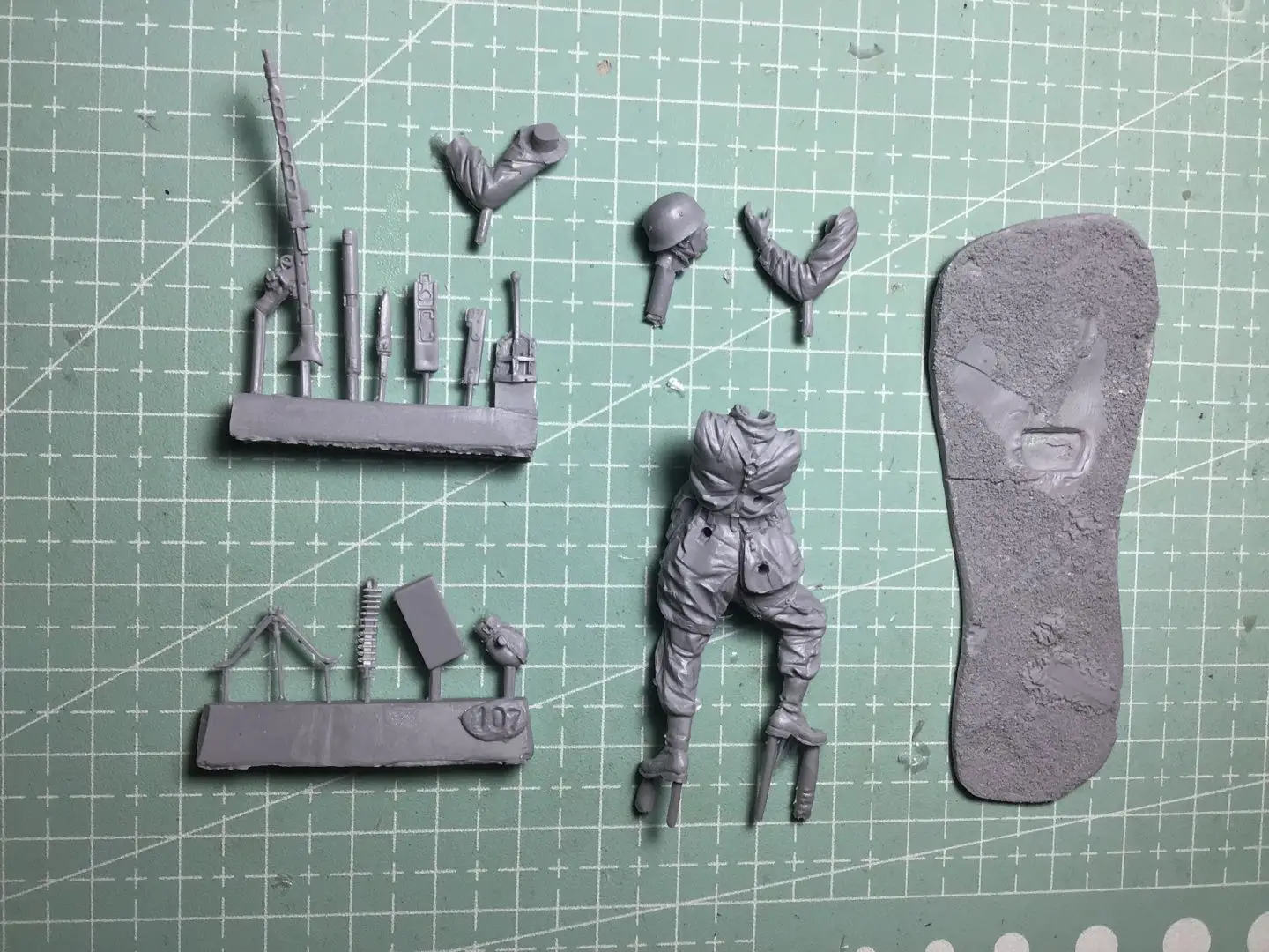 1/35 figura modelo de resina gk, unmounted e unpainted kit