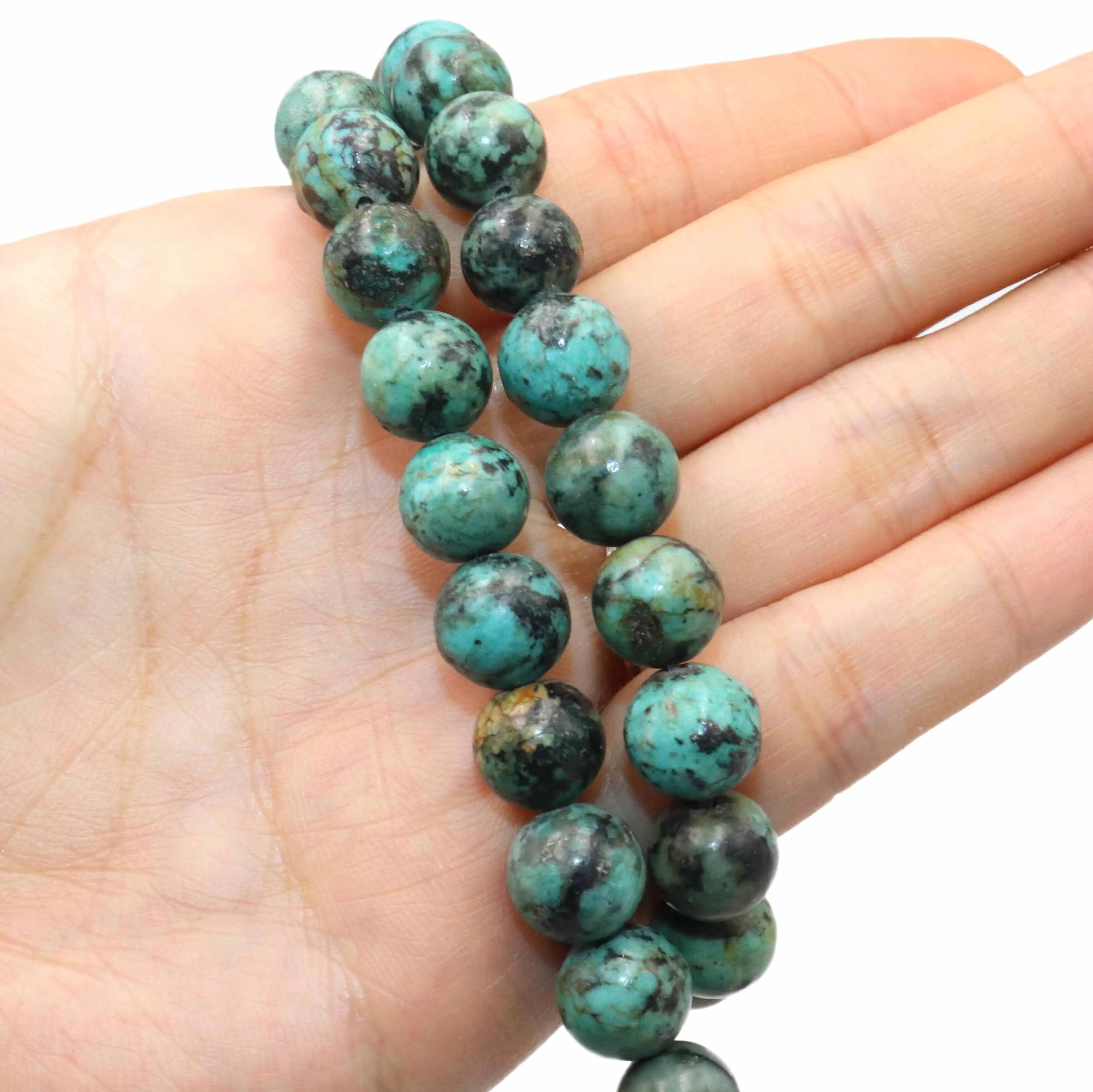 Natural Africa Turquoises Stone Loose Spacer Bead For Jewelry Making Charm DIY Bracelet Necklace Accessories 2 3 4 6 8 10mm