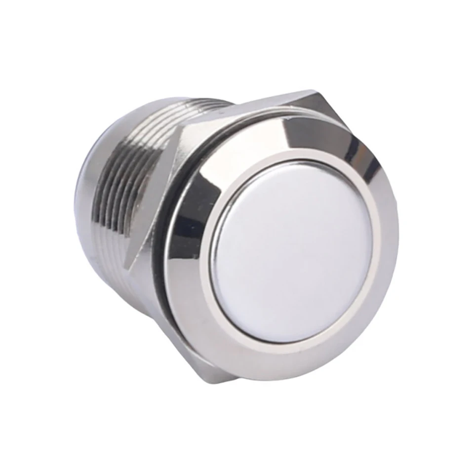 

19mm Latching 12V 24V Blue Red Power Symbol Light 1NO SPST ON/OFF Waterproof Push Button Switch