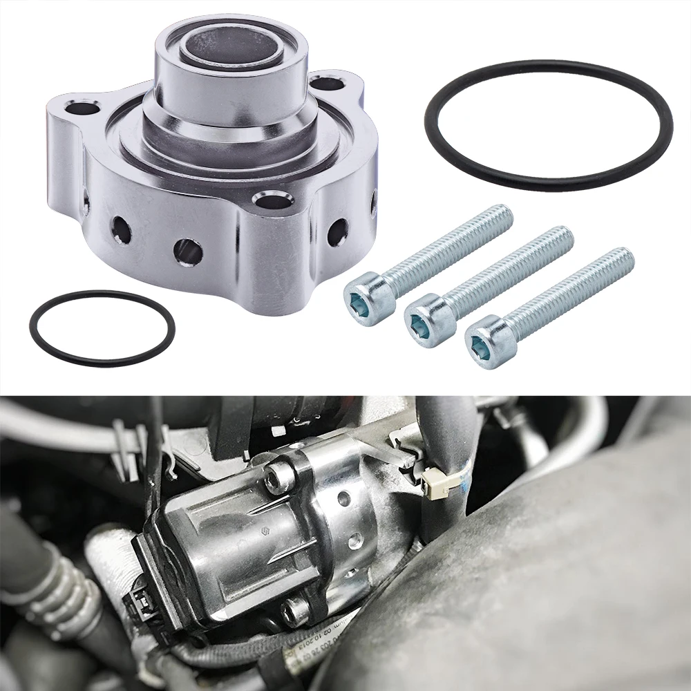 

aluminum part turbo blow off valve bov sound Adaptor for Mercedes A180, A250, CLA 250 & GLA 250 black and Silver FMSPMER