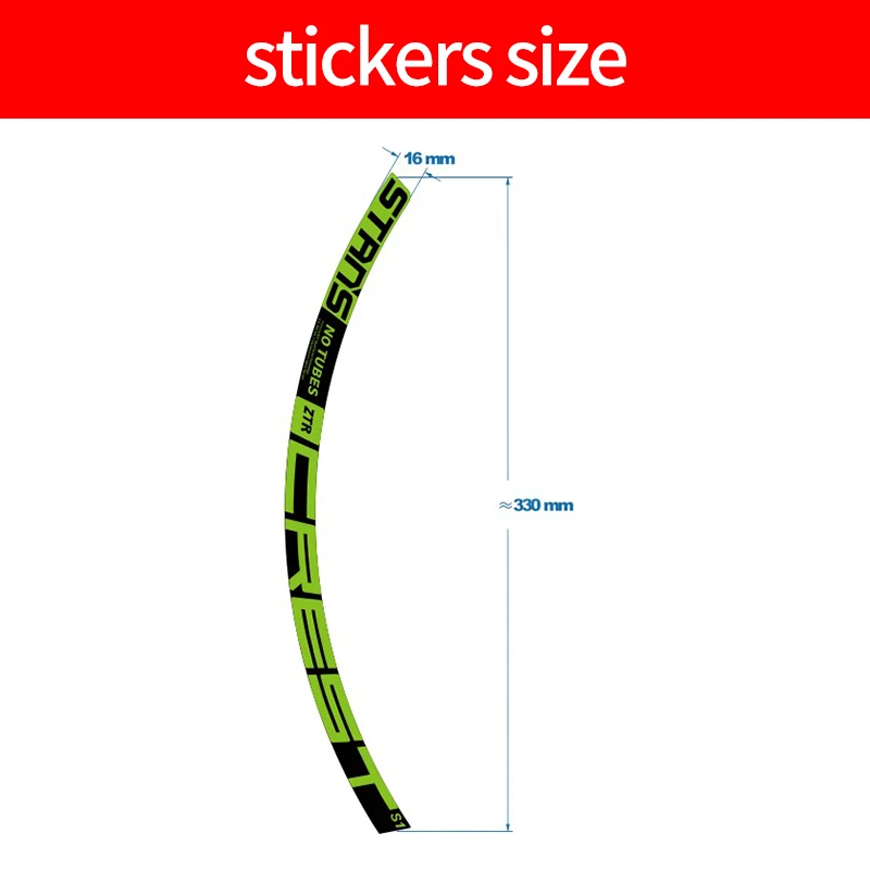 2020 notubes crest S1 mountain wheel set stickers BIKE rim decal MTB bicycle stickers