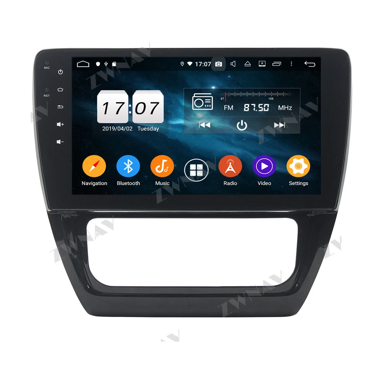 ZWNAV Octa Core 2.5D Screen Car Radio with GPS 4G Wifi Bluetooth Stereo Headunit for Volkswagen VW SAGITAR 2012 2013 2014