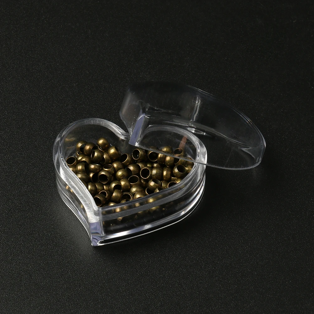 4pcs Jewelry Bead Star Heart Square Plastic Storage Box Transparent Small Round Container Jar Refillable Cosmetic Portable Boxes