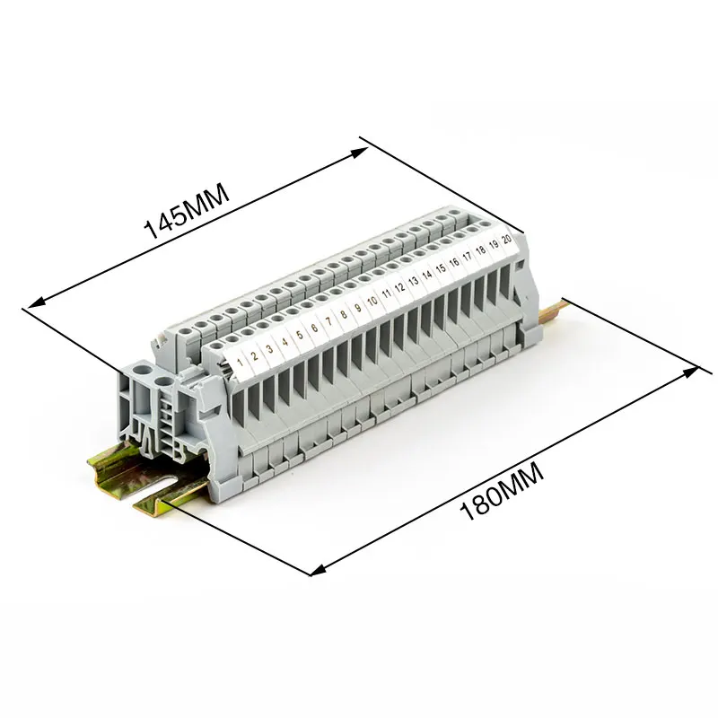 UK2.5B UK Series DIN Rail Screw Clamp Terminal Blocks Strip Finished splicing terminal