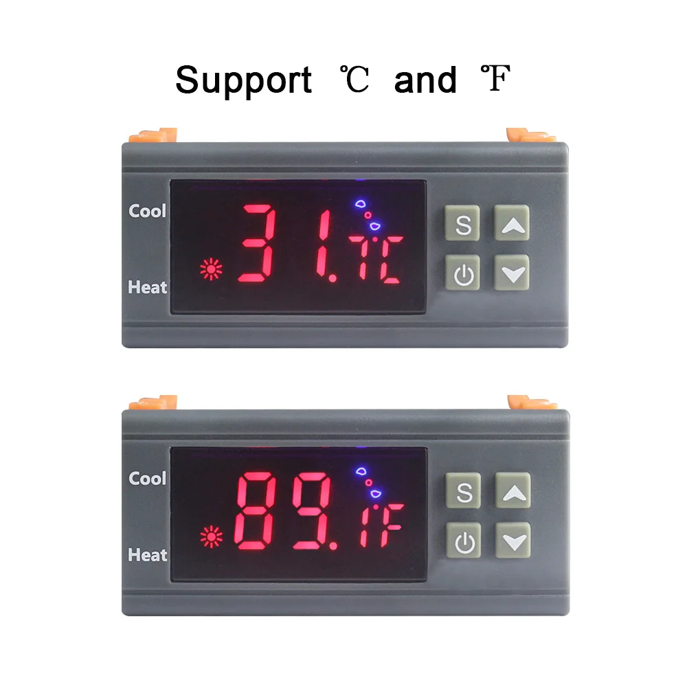 KT1230W 90-250V 30A C/F Digitale Termostato Regolatore Regolatore di Temperatura-50 ~ 110C con NTC sensore di Uscita A Relè