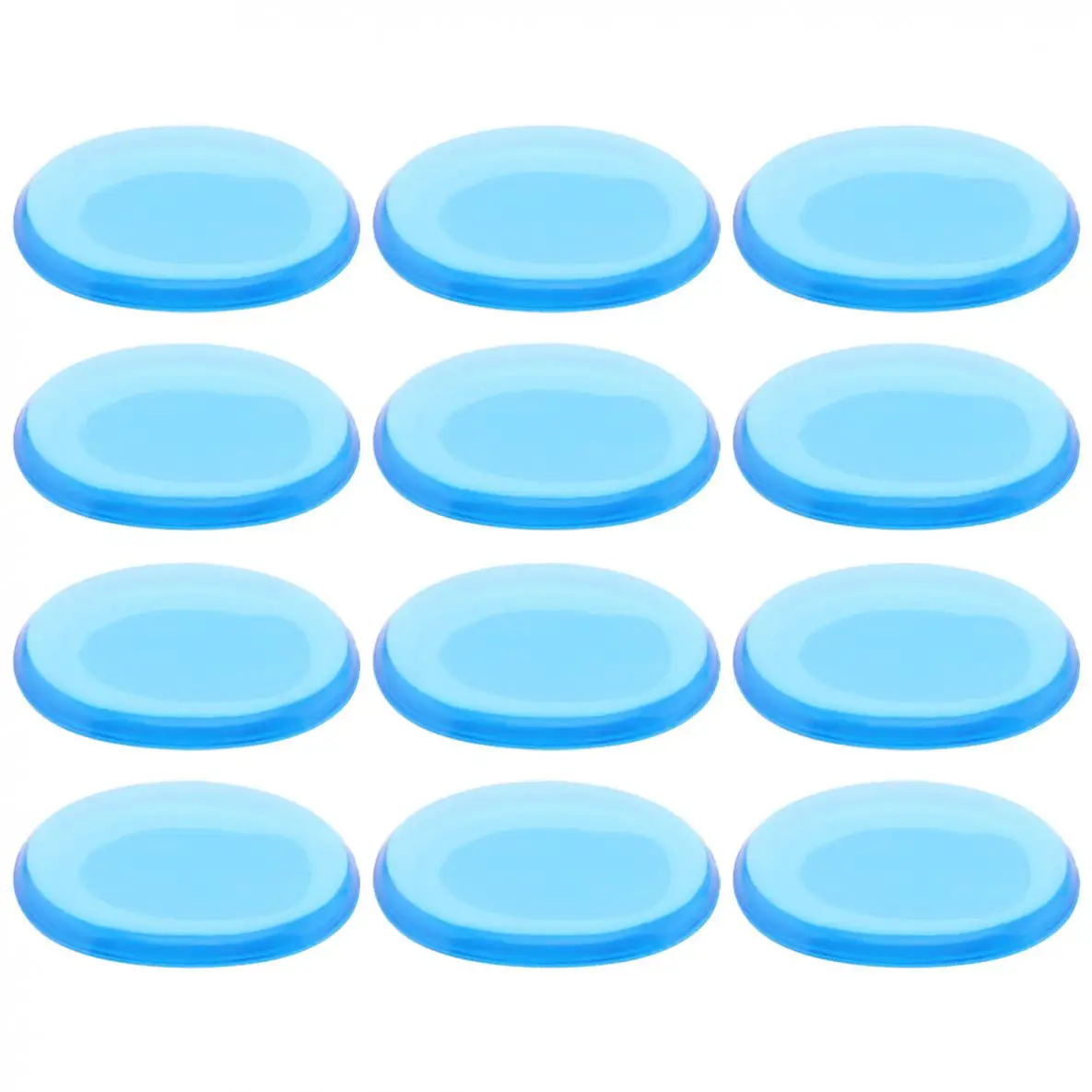12pcs/set Drum Mute Pads Transparent Silicone Jazz Snare Drum Muffler 3 Colors Optional