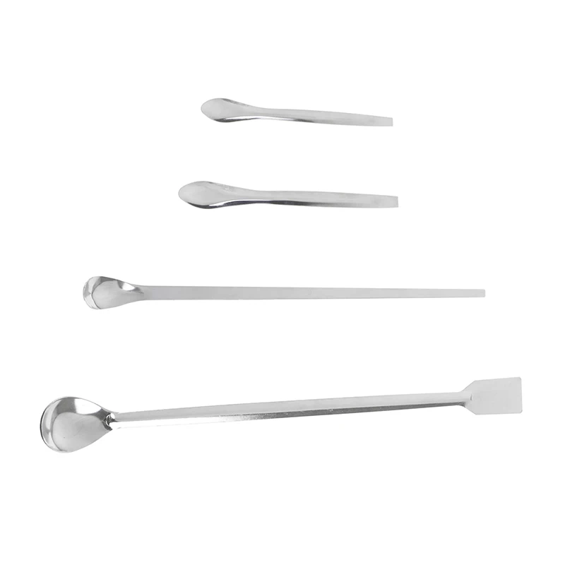 30/26/14/12cm Edelstahl Lab Micro Spachtel Medizin Löffel Pille Halter Schaufel Apotheke