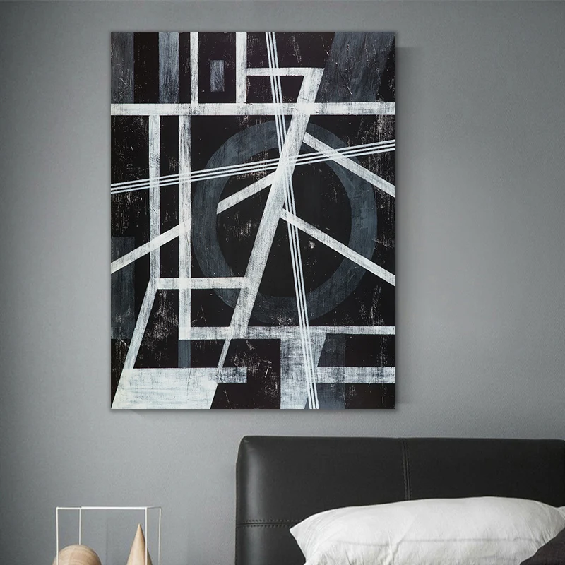 Aesthetic White & Black Poster Wall Art Modern Room Decor Custom Photo Prints for Teenagers Affordable for Shopify Dropship