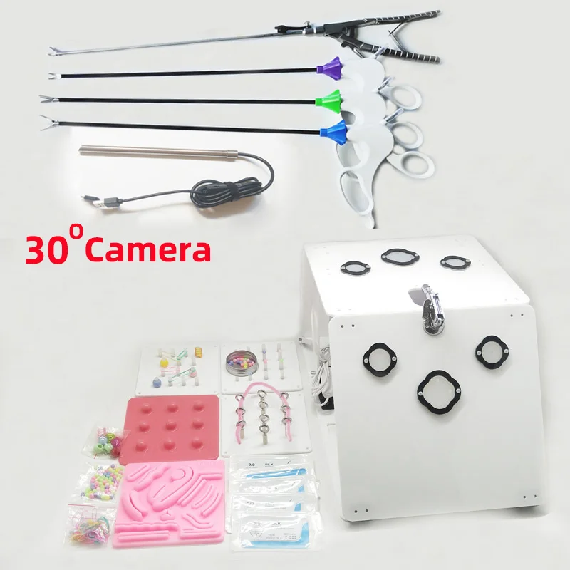 

Laparoscopy Trainer Laparoscopic SimulationTraining Box Set With 30 Angle Camera Surgical Equipment Teaching Practic Tools