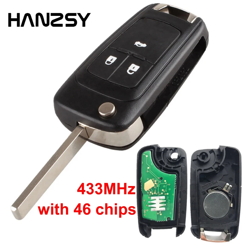 

2/3/4/5 Buttons 433MHz with ID46 chips HU100 Blade Remote Key for CHEVROLET Malibu Cruze Aveo Spark Sail Flip folding car keys