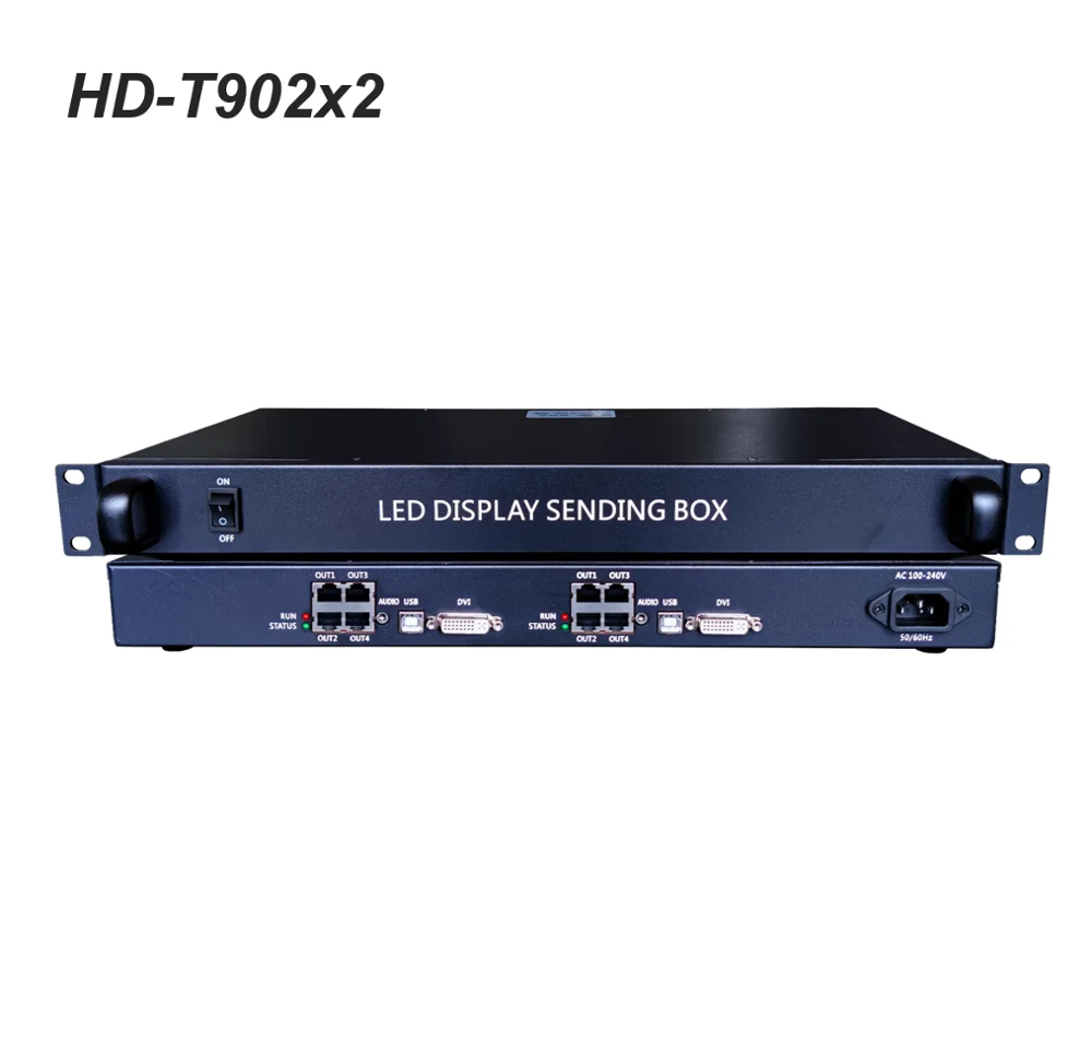 HUIDU Full Color Sync led control system Sending Box HD-T902x2