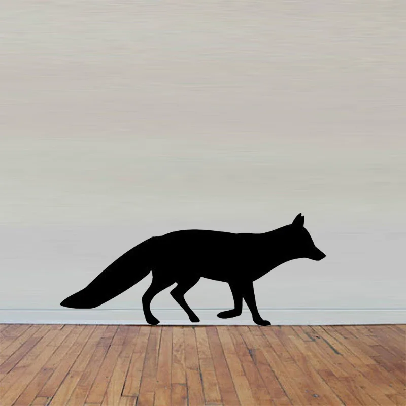 Fox Vinyl Wall Decal, Art Sticker, New Size, 56x24cm