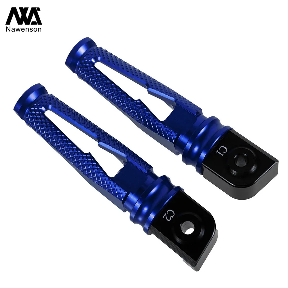 Motorcycle Foot Pegs Pedals CNC Rear Passenger Footpegs for Kawasaki Z900/Z1000/ZX6R/Z800/ZX10R/ER-6N/ER-6F/Z750/Ninja 400