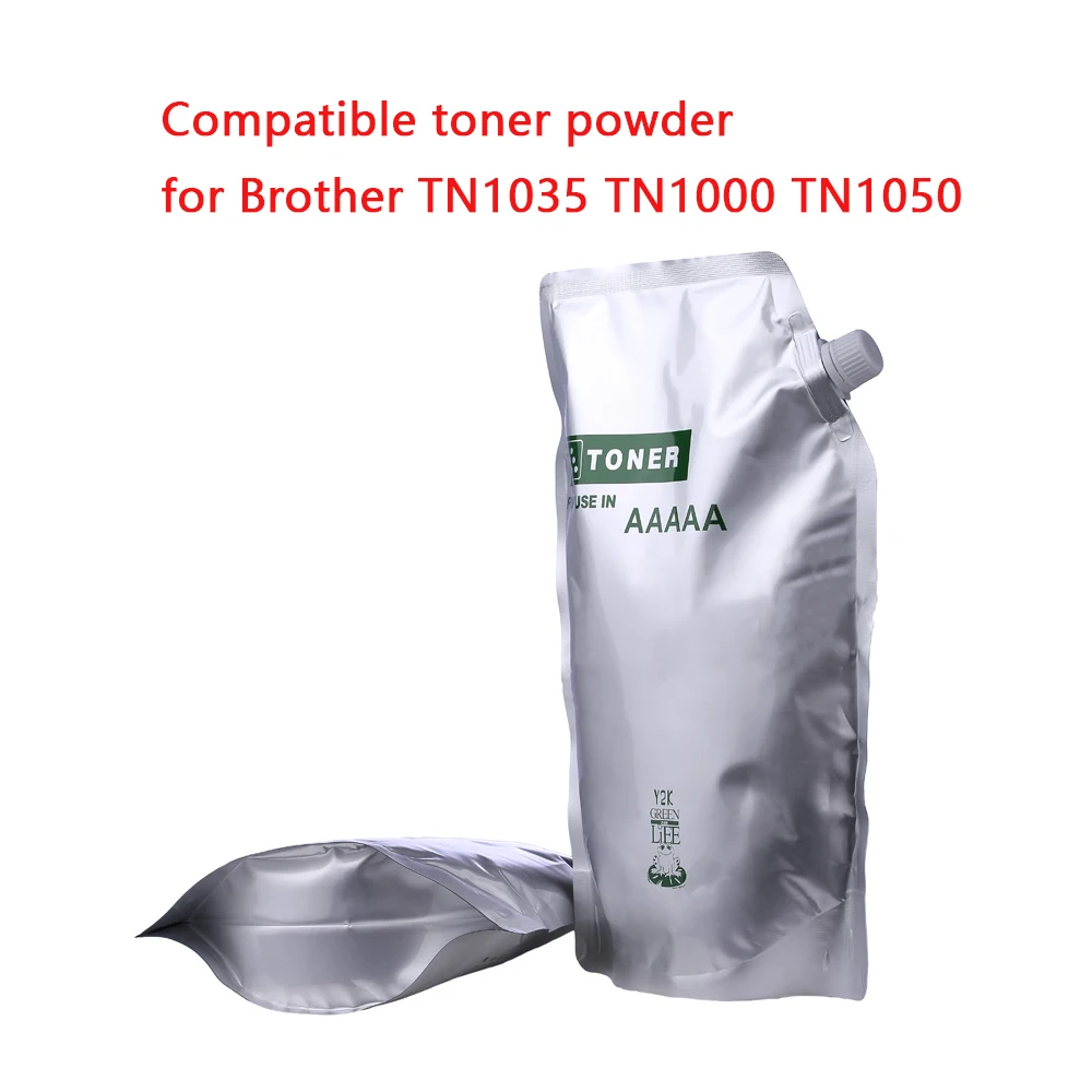 500G black Toner Powder Compatible for Brother TN1000 TN1030 TN1050 TN1060 TN1070 tone HL-1110 1112 1202R printer