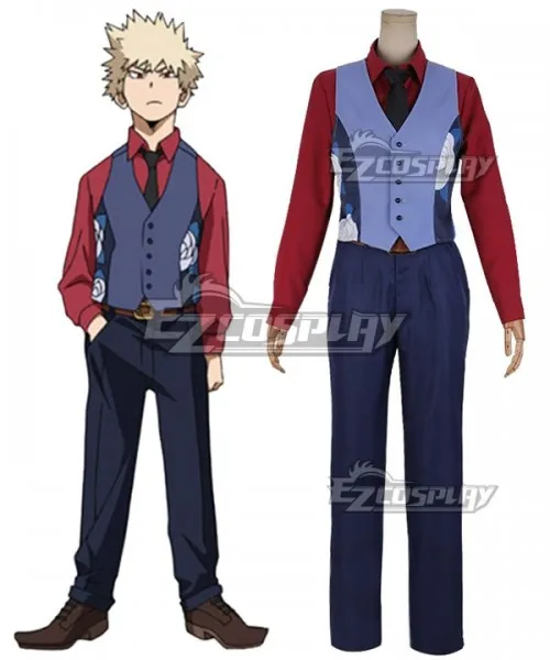 Two Heroes Boku No Hero Akademia Katsuki Bakugou Suit Halloween Carnival Outfit Adult Party Clothings Cosplay Costume E001