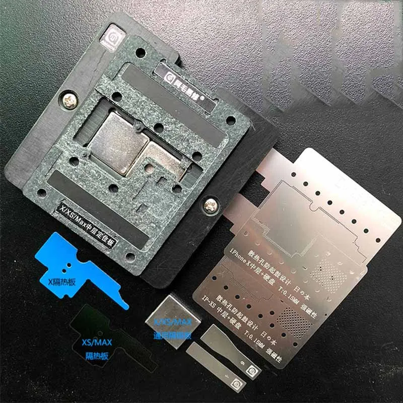 AMAOE for Phone XS XSMAX X Middle Layer /Middle Frame/Motherboard BGA Reballing Magnetic Platform Solder Repair Accessories