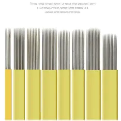 20pcs 9/15/17/19/21 Pin Microblading Shading Blade Tattoo Needle DOUBLE ROW Microblading Needle for 3D Fog Eyebrow & Lip Tattoo