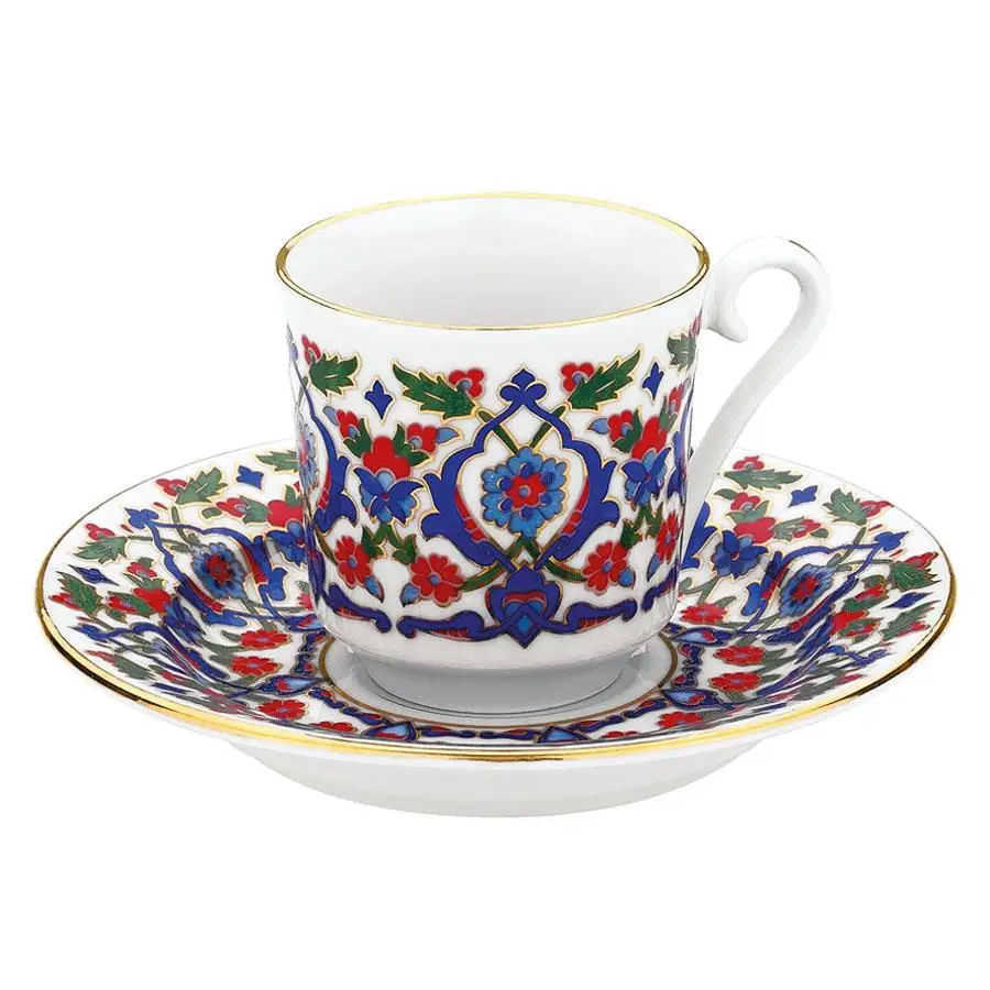 DOLBOVI Kutahya Has Porcelain 6 Personality 3643 Pattern coffee cup Pad mug кружка coffee cup cup