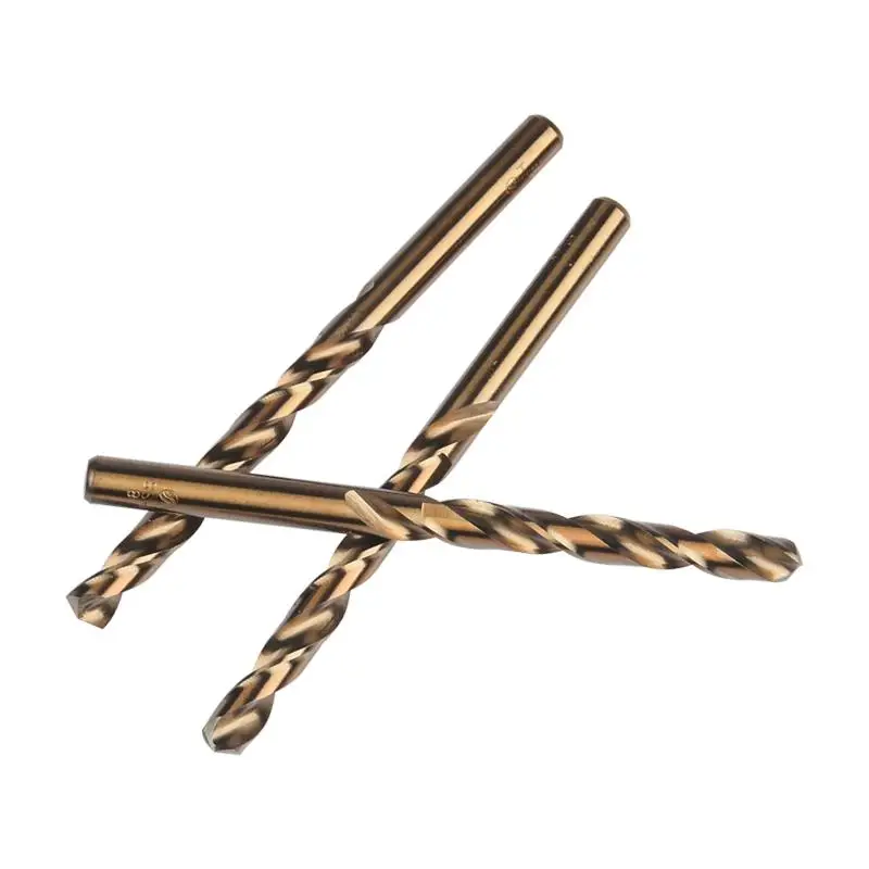 10PC 1.0, 1.1, 1.2, 1.3, 1.4, 1.5, 1.5, 1.6, 1.7, 1.8, 1.9 2Mm HSS-CO M35 เหล็กตรงเจาะเกลียวTwistเจาะสแตนเลสS