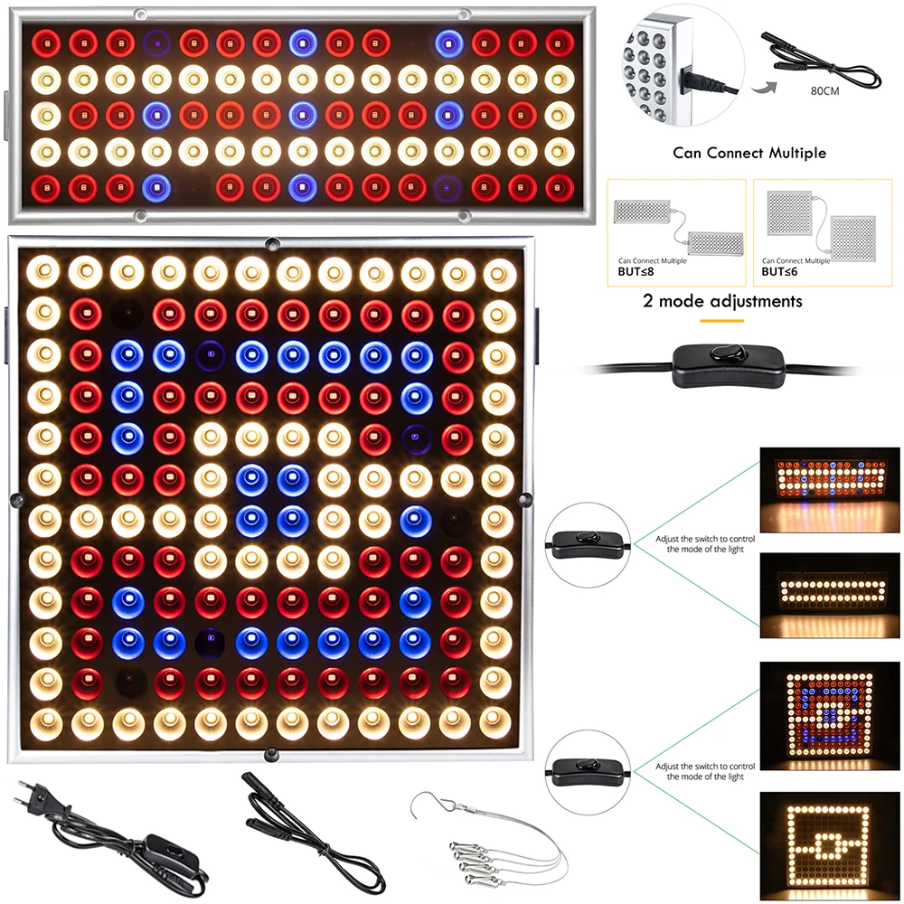 Holofote led para cultivo indoor, 45w, iluminação para estufa, hidroponia, plantação, espectro completo, tenda, iluminação