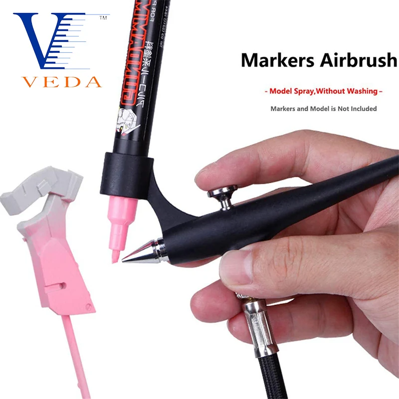 Portable Airbrush Voor Modellen Marker Mini Aerografo Airbrush Spuitpistool Voor Makeup Nail Art Airbrush Set Schilderen Modellering