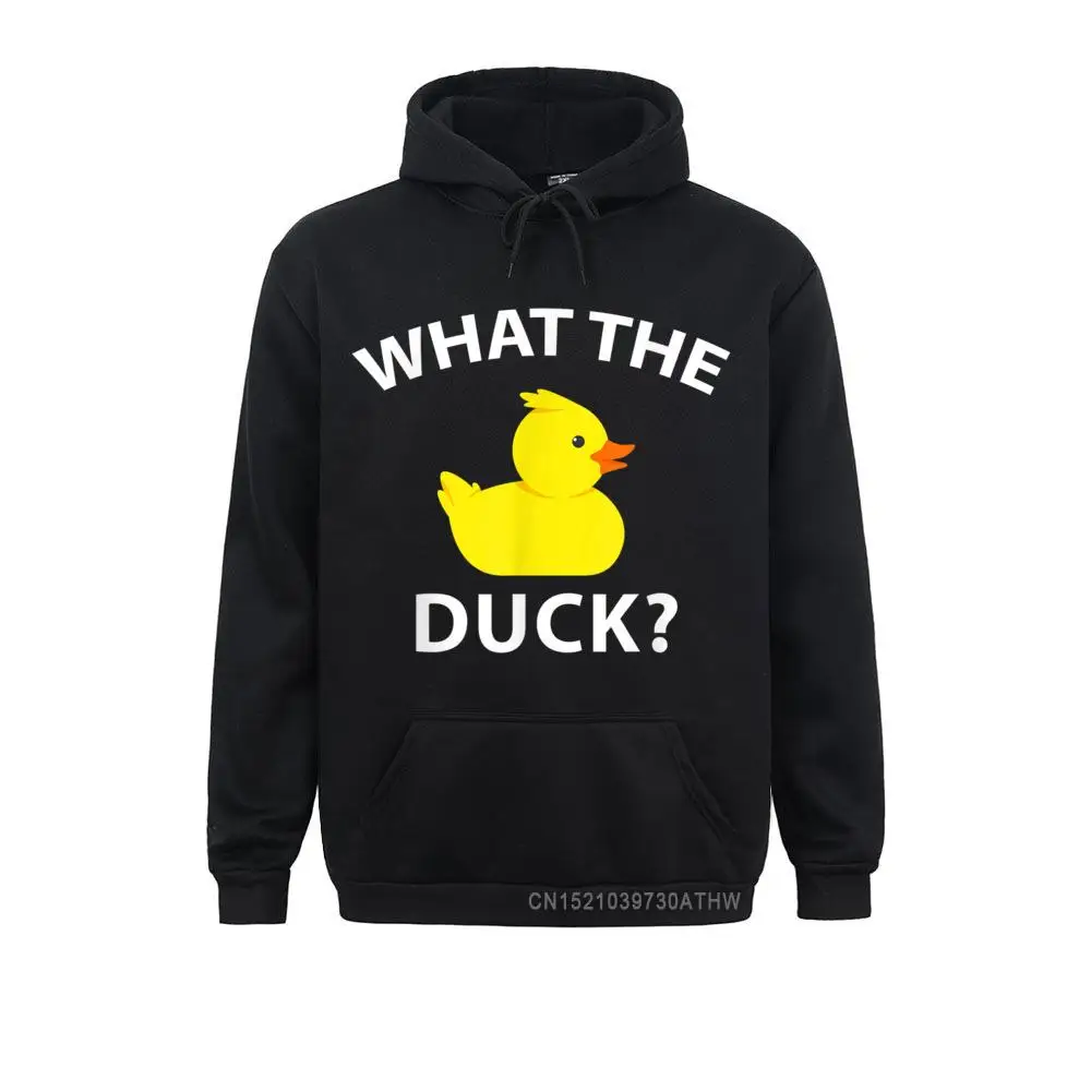 What The Duck Funny Rubber Duck Hooded Tops Party Long Sleeve Hoodies Labor Day Women Men Sweatshirts Party Clothes Company