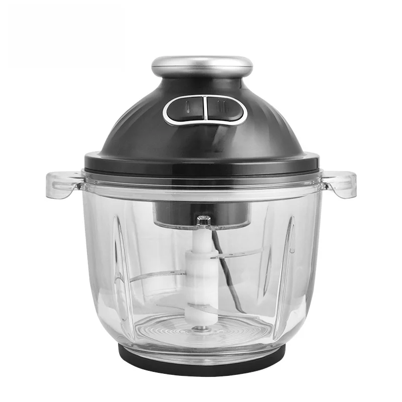 Tazón de vidrio de 2 velocidades, picadora eléctrica de 2,5l de capacidad, picadora de carne, rebanadora de proceso de alimentos, batidor de huevos, picadora de carne y verduras