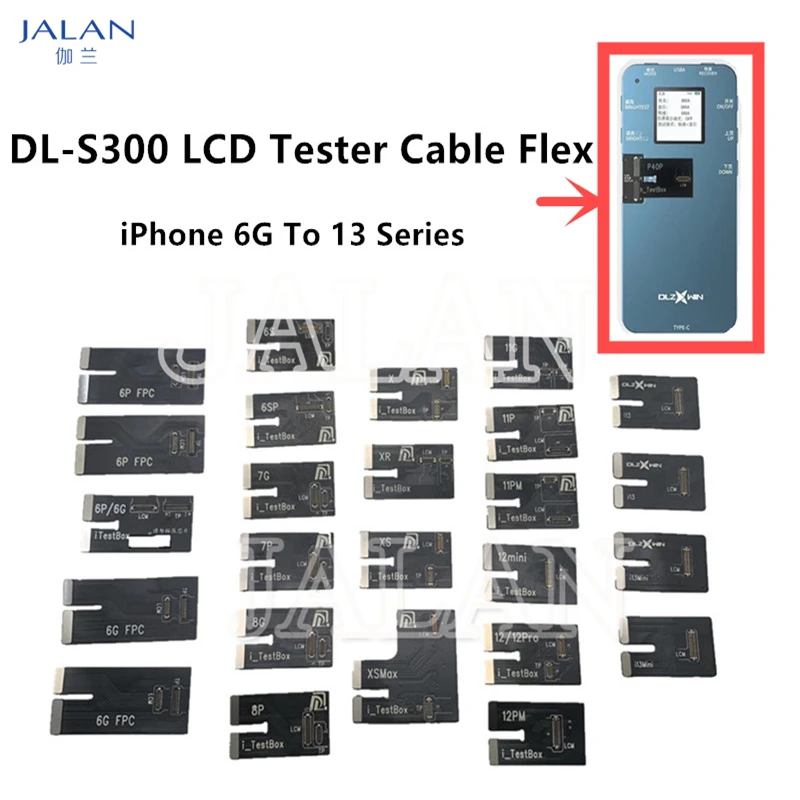 DL S300 Flex Cable LCD Screen Tester For SAM S8-S21 Plus For IP 6-13 promax For HuaWei Mate/P Series Display Repair