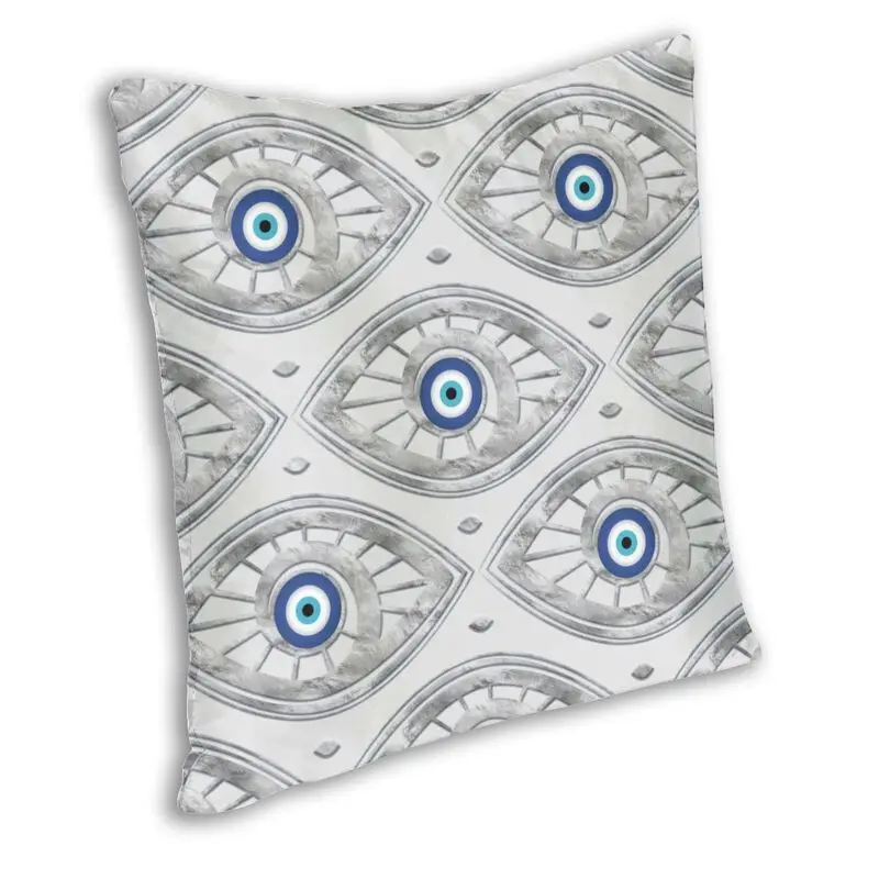 Greek Mati Mataki Matiasma Evil Eye Pattern Cushion Cover Home Decorative Charms Nazar Amulet Throw Pillow Case for Living Room