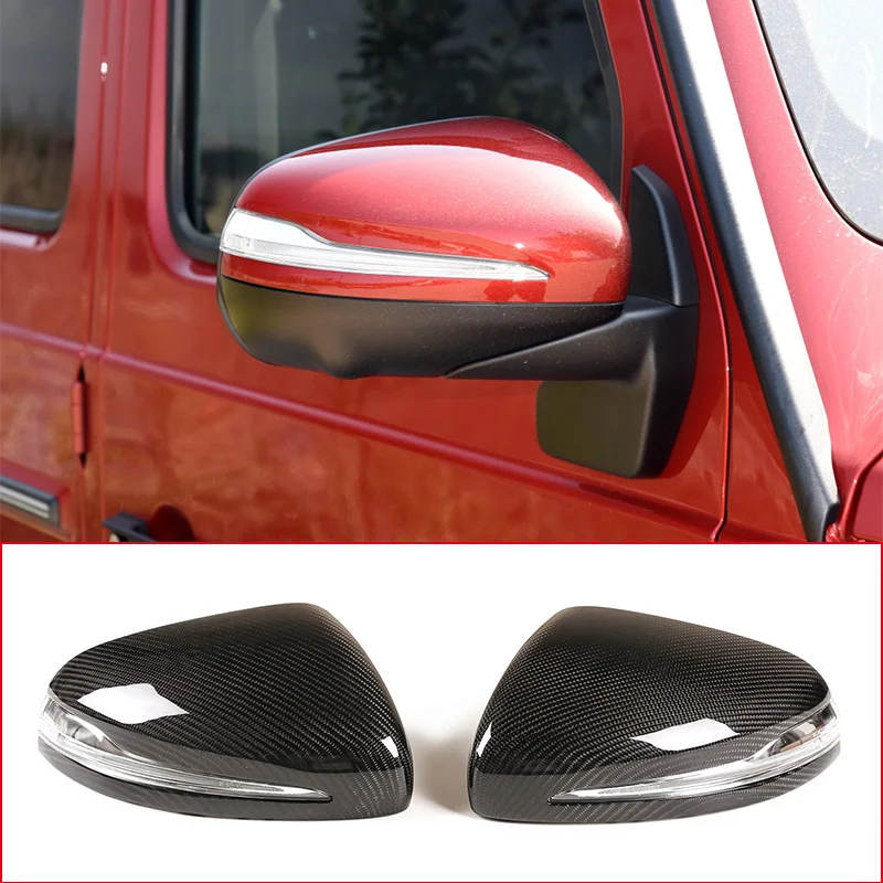 

For Mercedes-Benz G GLE Class W464 W167 G500 G63 2019-21 Car Real Carbon Fiber Rearview Side Wing Mirror Cover Replacement Parts